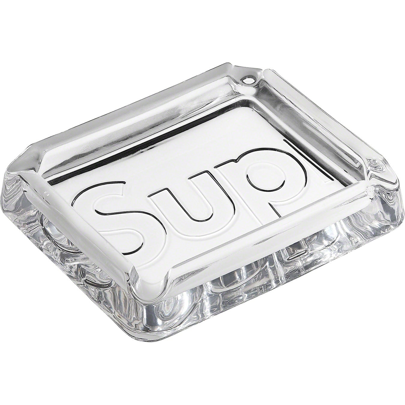 Debossed Glass Ashtray view 3